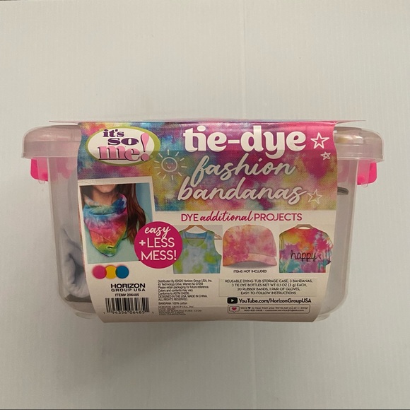 Tie-dye Fashion Bandanas Kit ~ NEW - Picture 2 of 4